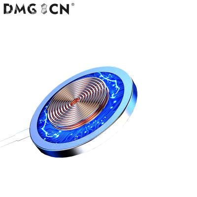 China 15W Mobile Phone Magnetic Wireless Charger For iPhone USB C Perfectly Aligned Magnetic Tethering Charger for sale