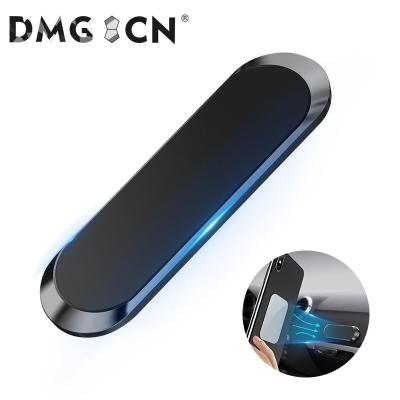 China Easy Install Magnetic Mini Strip Shape Stand Metal Car Phone Holder Dashboard Magnet GPS Car Mount For Wall for sale