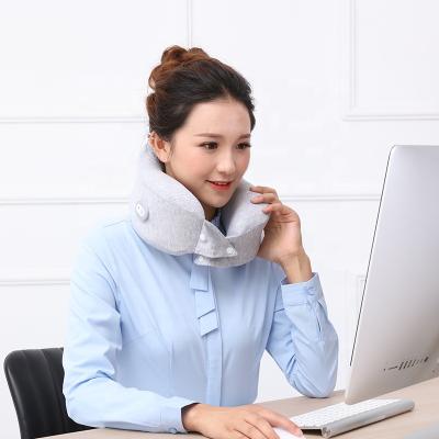 China Hezheng Head Portable Cotton U Shape Adjustable Travel Neck Pillow for sale