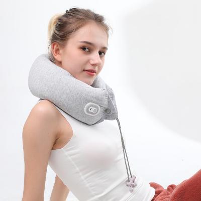 China Neck Factory Supply Electric U Shaped Vibration Car Shiatsu Neck Massager Wireless Neck Pillow for sale