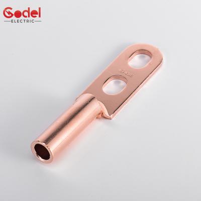 China High Quality Wire Durable DT 400mm Tubular Connecting Cable Copper Battery Ring Terminal Lugs for sale