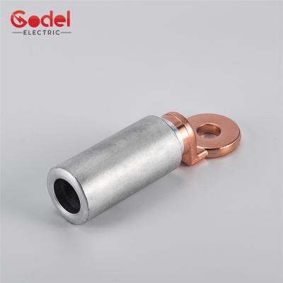 China Wire Connecting Tinned Copper Aluminum Cable Lug , Insulated 70mm 95mm 120mm Bimetallic Copper And Aluminum Lugs for sale