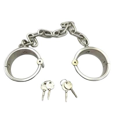 China Stainless Steel factory hot sales funny adult toys stainless steel anklet stainless steel heavy handcuffs for sale