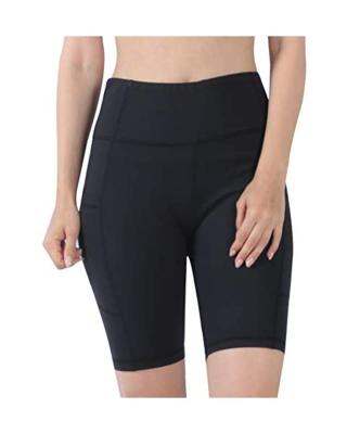 China 2021 Antibacterial Hot Selling Woman Yoga Shorts Sets With Pockets No High Waisted No Front Seam for sale