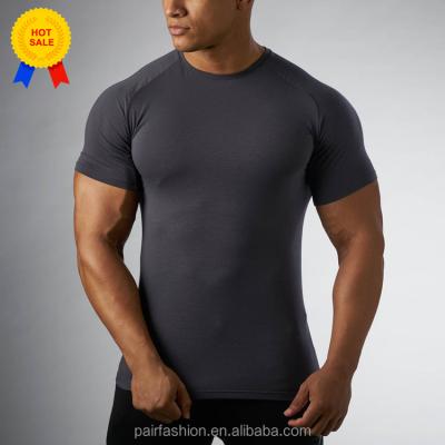 China Anti-pilling OEM No Min Dry Fit Man Youth Compression Shirts Factory Wholesale Custom Blank for sale