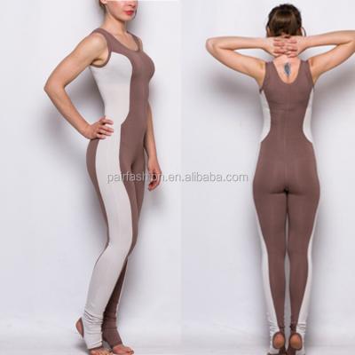 China Custom OEM Antibacterial Nylon Spandex Backless Fitness Yoga Jumpsuit for sale