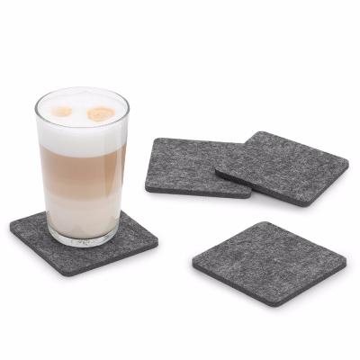 China Viable Hot Tour Square Laser Cut Held Drink Coasters Felt Cup Coasters Felt Coaster Set for sale