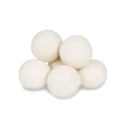 China Eco-fiendly 6 Pack 100% Australian Wool Dryer Balls Organic Wool Laundry Ball 8cm Extra Large for sale