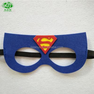 China Realistic Printing Fashional Style And High Quality Felt Superman Mask for sale