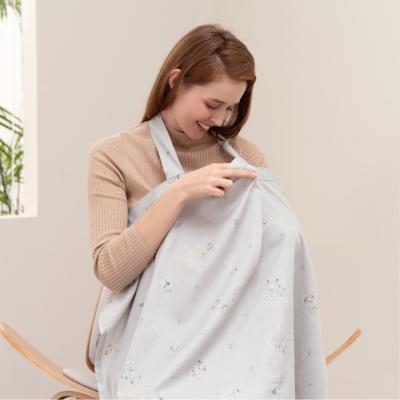 China Breastfeeding Super Soft Knitted Breathable Blanket Organic Muslin Cotton Breathable Printed Nursing for sale