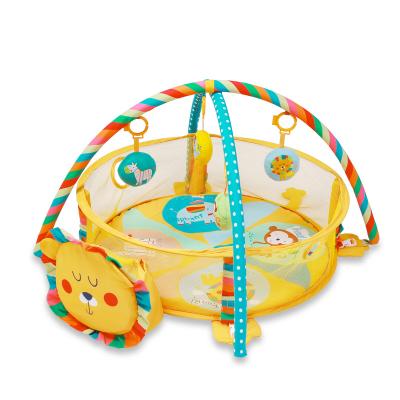 China Amazon Hot Sale Eco-friendly Activity Gym For Infants Gym/Educational Baby Activity Gym With Ball Pit/Baby Play Mat With Fence for sale