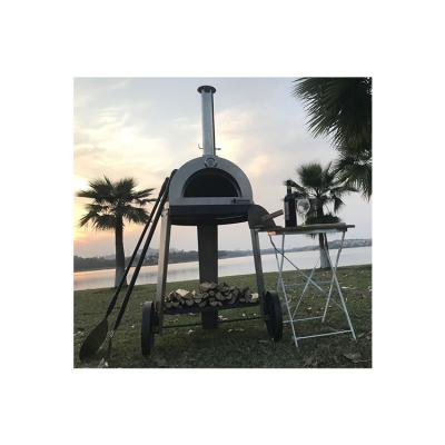 China Hot Selling Easily Assembled Made in China Wood Fired Outdoor Clay Oven Wood Stone Pizza Oven for sale