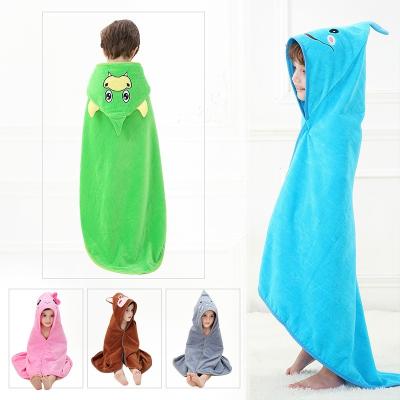 China Wholesale JH Children's Bath Towel Baby Beach Kids Viable Microfiber Quick Dry Custom Hooded Bath Towel for sale