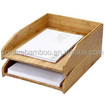 China ORGANIZER Office Stackable Bamboo Organizer for sale