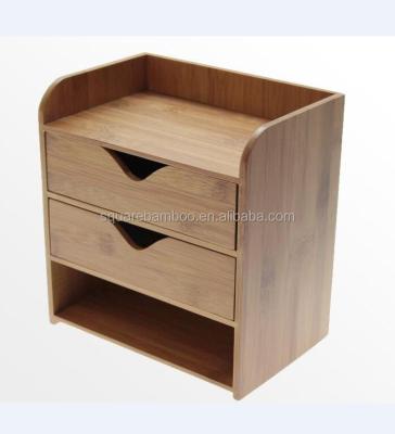 China Eco - Friendly Bamboo Desk Organizers Office Supplies Organizer Trolley for sale