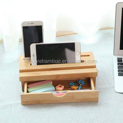 China Bamboo Desk Organizers Phone Desk Storage Organizer for sale