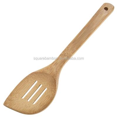 China Sustainable Bamboo Kitchen Slotted Spatula for sale