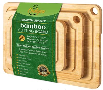 China Heavy duty disposable bamboo round edge kitchen board, bamboo vegetable cutting board, bamboo meat steak board for sale