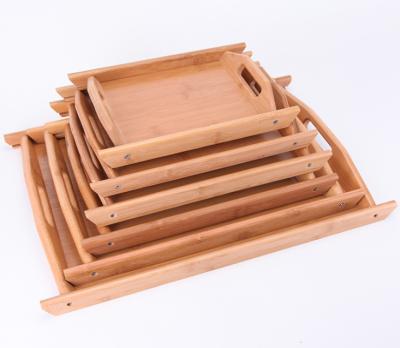 China Bamboo Tray Bamboo Serving Tray Set for Home and Restaurant for sale