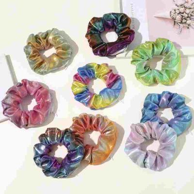 China Colorful Party Beauty Crown PU Elastic Hair Ties Zipper Scrunchies Amazon Haires Holder Customize For Woman Hair Bands for sale