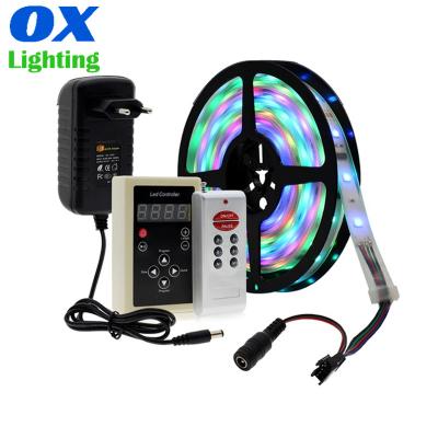 China LANDSCAPE IC Led Strip 5v 12v Full Color RGB Led Strip RF Controller Digital Led Strip Assembly for sale