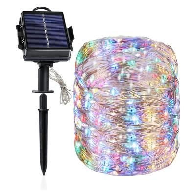 China Theme Park Luces Solares Decorativas Solar Luces Led Navidad Solar Led String Lights Outdoor for sale