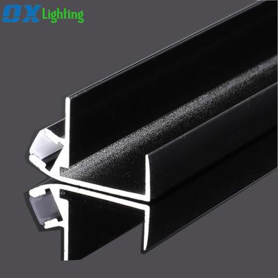 China Decorations Lead Edge Lit Aluminum Profile For Led Strip Thru Alu Led Channel for sale