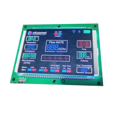 China 7 Segment Display Module Instrument LCM Module High Contrast LCD Screen 100*62*2.8 for sale