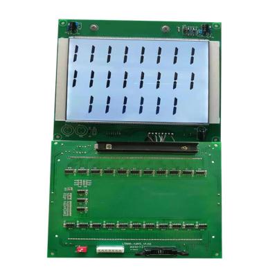 China 3.3V 5V custom stn mono lcm screen transparent lcd electronic control module with green backlight led customized for sale