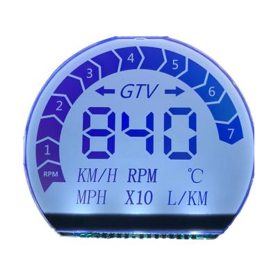 China Customized Digital Electric LCD Display 80*82 Mm Serial Interface Motorcycle Odometer Instrument Car Tachometer for sale