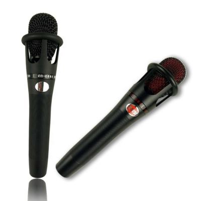 China Microphone E300 Handheld Metal Condenser Mic Microphone V8 Recording Handheld Sound Card For Studio KTV for sale