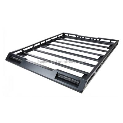 China Aluminum Alloy Aluminum Roof Rack For Suzuki Jimny 2019+ 4x4 Accessories Roof Luggage For Jimny With LED Light for sale