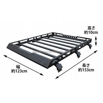 China Suzuki Jimny Accessories Aluminum Jimny Aluminum Alloy Roof Rack 2019+ 4x4 Roof Trunk Does Not Have Light Holes for sale