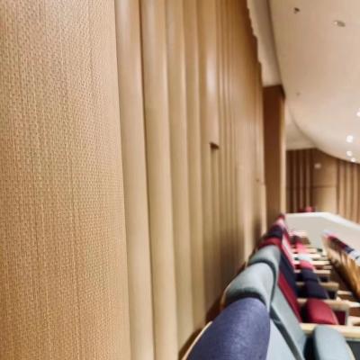 China Auditorium Timber Veneer Micro Perforated Panel Absorber Acoustic Wall Panel for sale