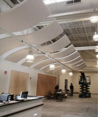 China Non-combustible Ceiing Tile Metal Baffle Microperforated Acoustic Panel Soundproof Board for sale