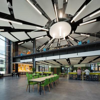 China Open Office Seamless Metal Ceiling Microperforated Acoustic Panel Soundproof Board for sale
