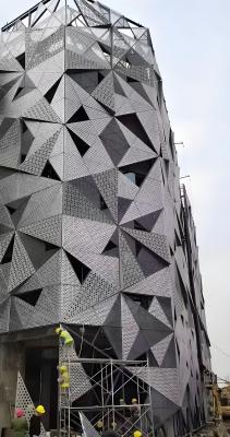 China Commercial Building Hexagon Exterior Metal Perforated Acoustic Panel Soundproof Board for sale