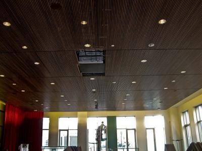 China Ceiling Tile Slot Acoustic Panels Seamless Soundproofing Board Building Materials for sale