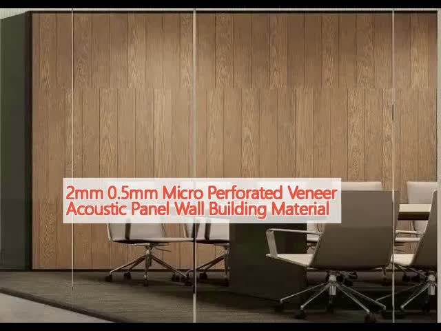 2mm 0.5mm Micro Perforated Veneer Acoustic Panel Wall Building Material