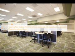 Open Office Ceiling Tile 2/2/0.5mm Laminate Microperforated Acoustic Panel Absorbing Board