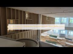 Curved Ceiling Tile Metalworks Perforated Acoustic Panels Baffles Sound Absorption Board