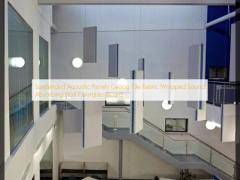 Suspended Acoustic Panels Ceiling Tile Fabric Wrapped Sound Absorbing Wall Fiberglass Board