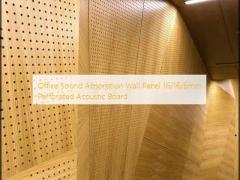 Office Sound Absorption Wall Panel 16/16/6mm Perforated Acoustic Board