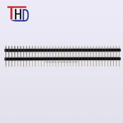 China 2.54 Pitch Automotive Single Row Straight Pin Plastic Double Header for sale