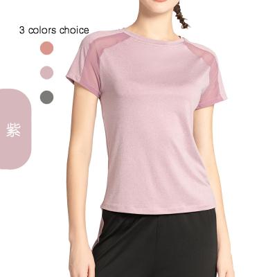 China Breathable Quick Dry Oversized Multicolor Casual Tracksuit Women Workout Spandex Polyester Short Sleeves T-shirts for sale