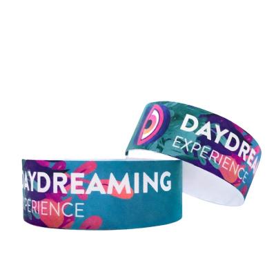 China Water Proof Customized Printing Disposable Waterproof Dupont Wristband Tyvek Wristband Paper Wristband tyvek for sale