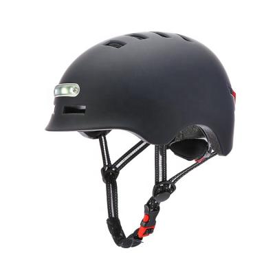 China Safety Riding CE - Certified Electric Scooter Helmet With Lamp Bicycle Helmet Safety LED Light Motorcycle for sale