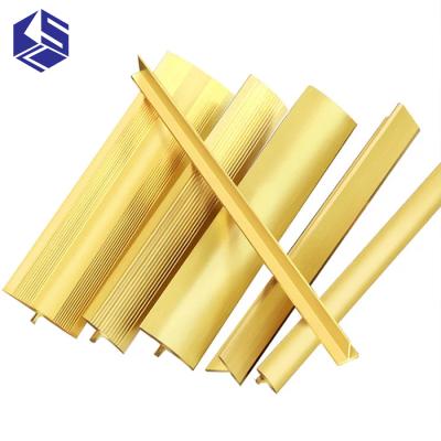 China KSL Customization Modern Ceramic Flooring Brass Transition Connected Strip For Sale for sale