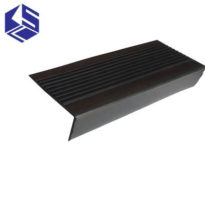 China Hotel KSL Ceramic Tile Carpet Non-Slip Metal Aluminum Bullnose Stair Flair for sale