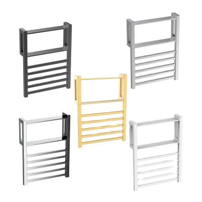 China Wall Mounted Modern Wall Mounted Heated Towel Heater Towel Rack Bathroom Renovation Hardware Towel Warmer Rail for sale